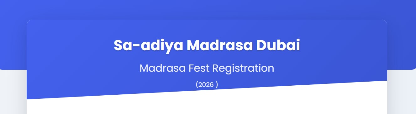 Madrasa Fest 2026 Registration